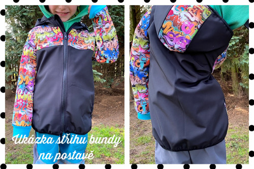 Softshell bunda dětská Srnky/starorůž. v. 74-146 — foto 4