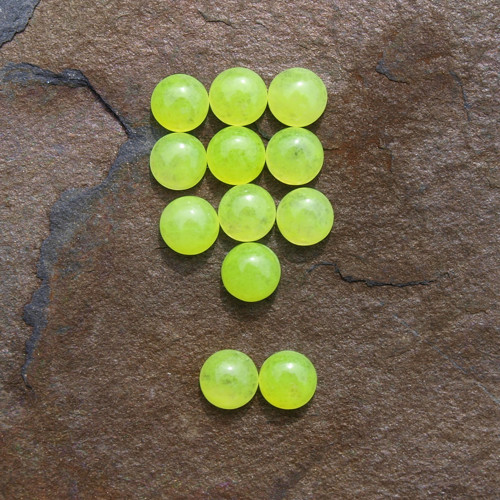 Parrot jade, 6mm, kabošon č.2554 — foto 3
