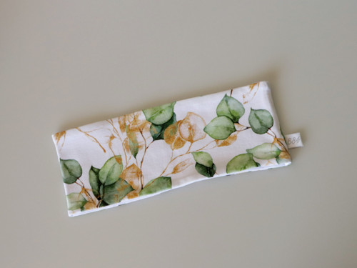 Úpletová čelenka eucalyptus biela — foto 2