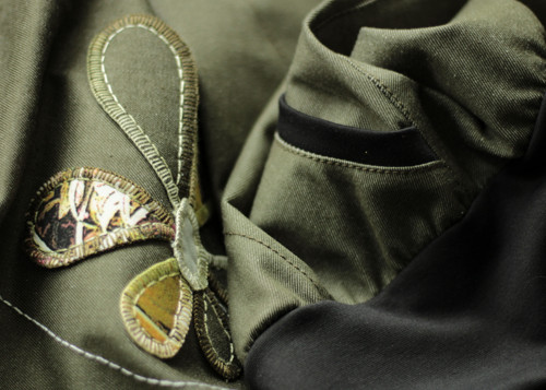 Sukně riflová khaki — foto 6