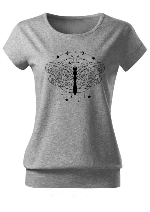 Dámské tričko "Vážka & mandala" — foto 2