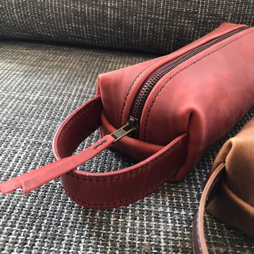 Hygienická taška kožená - hnědá — foto 3