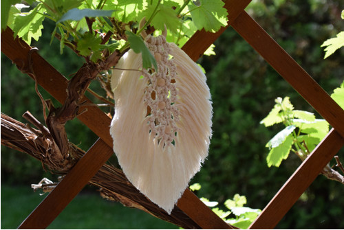 Macramé list s korálky — foto 2