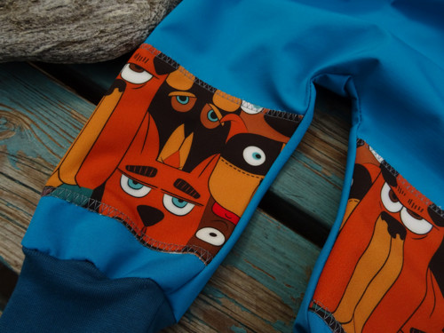 BAGGY SOFTSHELL letní* petrol* buldočci — foto 6