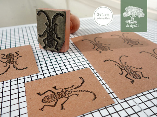 Tesařík alpský: razítko 3x4 cm — foto 2