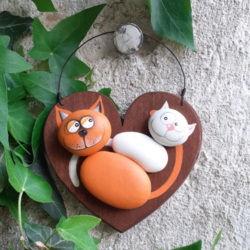 Kočičky - kamínkový obrázek — foto 2