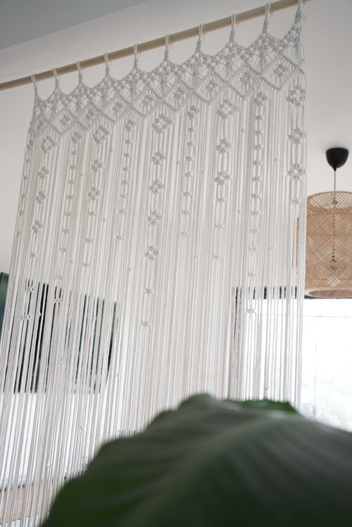Macrame závěs 100x220cm natural — foto 2