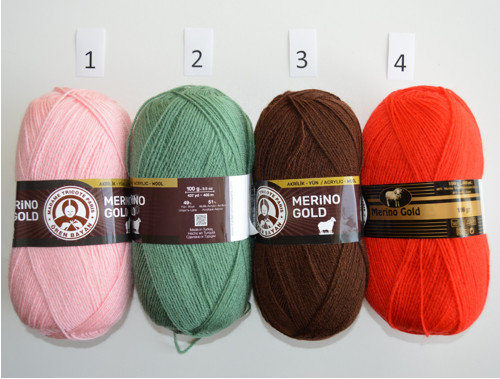 MERINO Gold hnědá, 100g — foto 2
