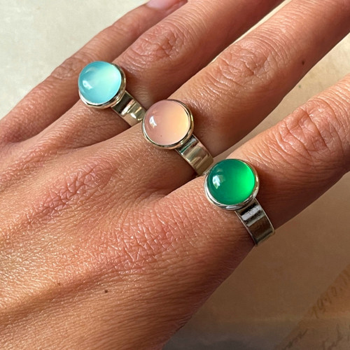 SLEVA 50% Elegantní prsten s chalcedonem — foto 6