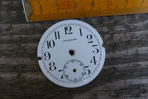 Smaltovaný ciferník 46- materiál pro steampunk — foto 3