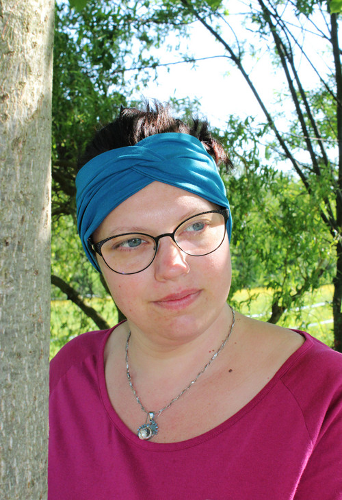 Čelenka " mořská " jednobarevná — foto 2