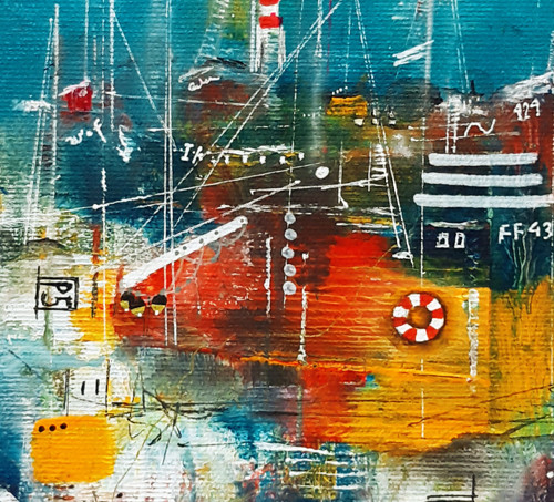 Boats - 20x20cm — foto 2