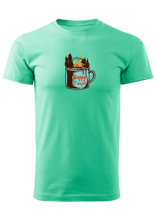 Pánské tričko "Cup & Happy Camper" — foto 4