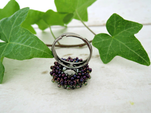 Swarovski prsten "Dark rainbow" - dámský — foto 5