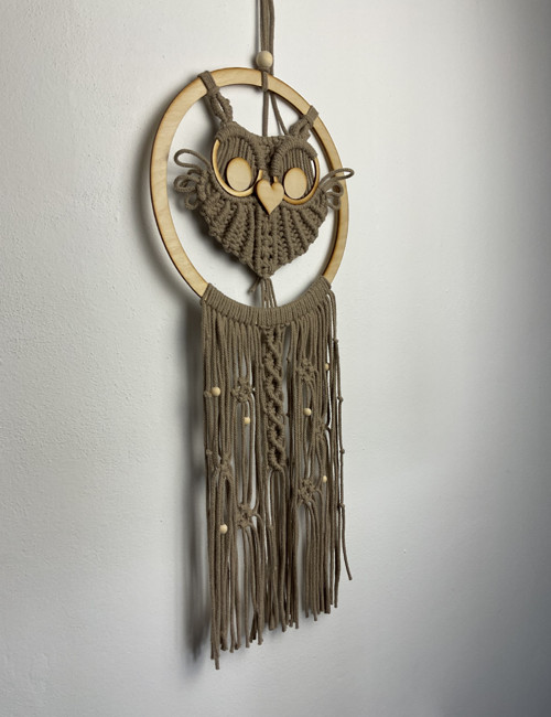 Macramé Sovička Hnědá — foto 2