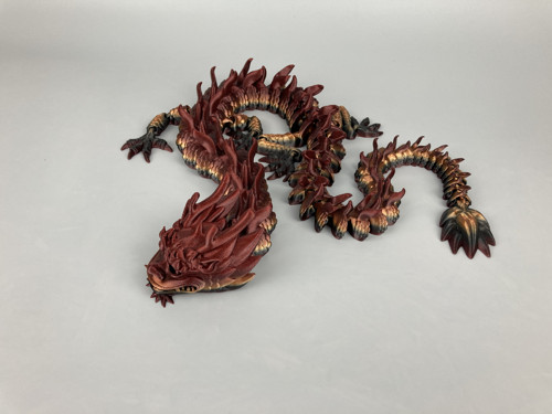 Flexi imperiální drak - 68cm, 3D tisk — foto 3