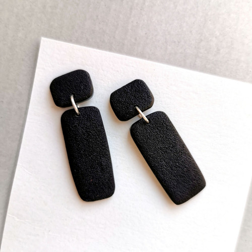Náušnice Black block — foto 4