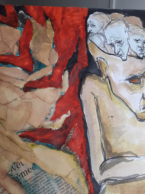 V hlavě (36 x 50 cm) — foto 2