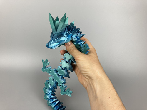 Krystalový drak - 55cm, 3D tisk — foto 3