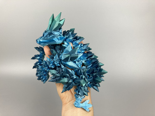 Krystalový drak - 55cm, 3D tisk — foto 4
