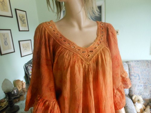 Boho tunika s krajkou, vel.UNi — foto 5