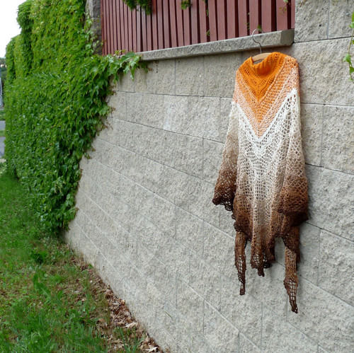 Háčkovaný šátek - plamínky — foto 2