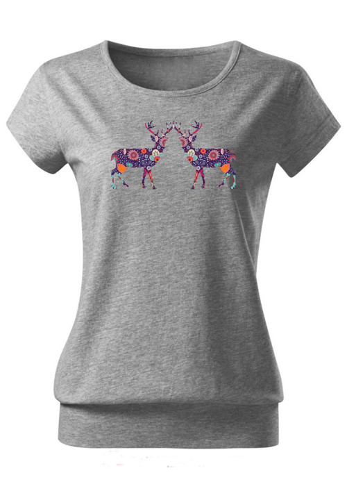 Dámské tričko "Flower boho deers" — foto 2