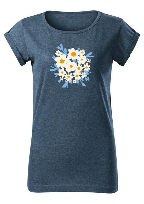 Dámské tričko "Naive Flowers" — foto 3