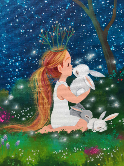 Princezna lesa- 30x30cm — foto 4