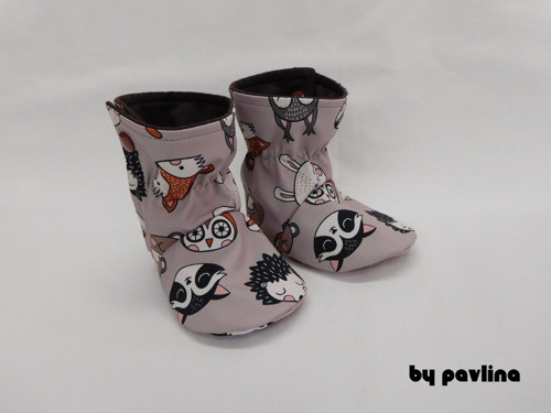 Jar.- podz.softshellové válenky/capáčky - Zvířátka — foto 3