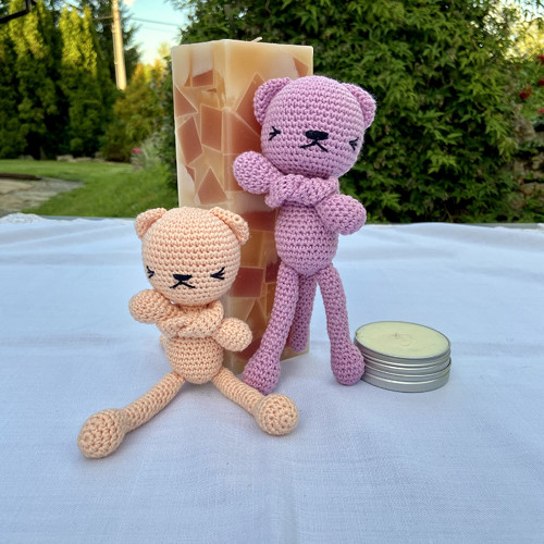 Háčkovaná kočka fialová — foto 3