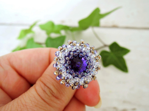 Swarovski prsten "Tanzanite" - dámský — foto 5