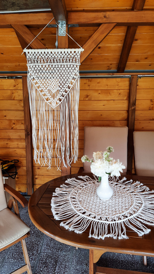 Velka závěsná Macramé dekorace — foto 6