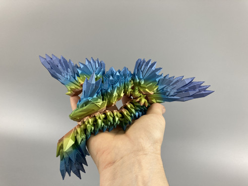Krystalový drak - 37cm, 3D tisk — foto 6