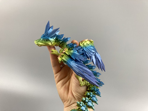 Krystalový drak - 37cm, 3D tisk — foto 5