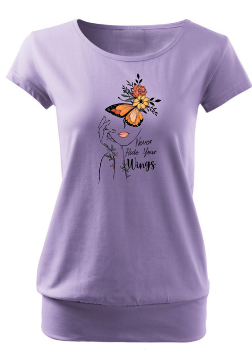 Dámské tričko "Never hide your wings" — foto 2