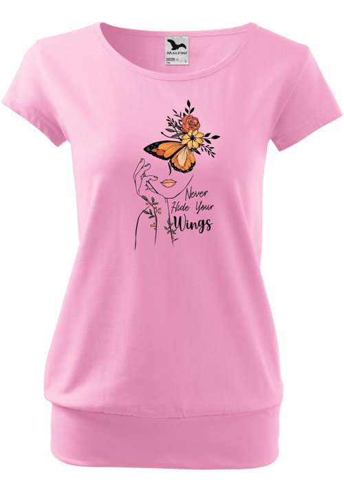 Dámské tričko "Never hide your wings" — foto 3