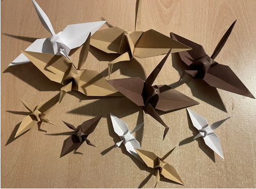 Sada origami jeřábů — foto 3