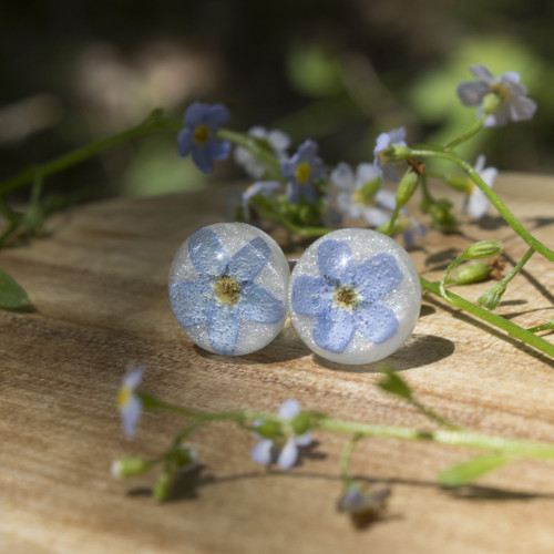 Náušnice pomněnky 10 mm — foto 6