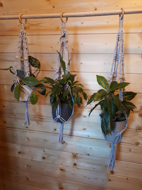 Macramé závěs na květináč 2 — foto 6