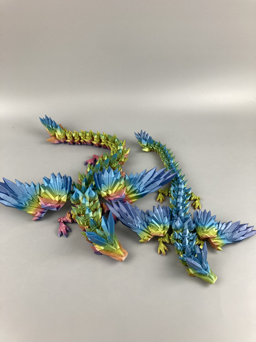 Krystalový drak - 47 cm, 3D tisk — foto 4