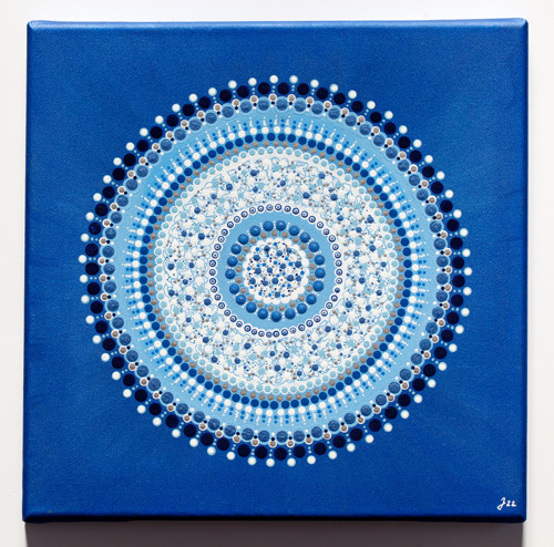 Mandala modrá — foto 2