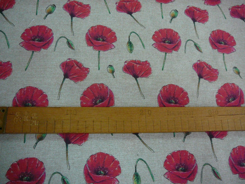Dekoračka - vlčí máky - šíře 140cm — foto 2