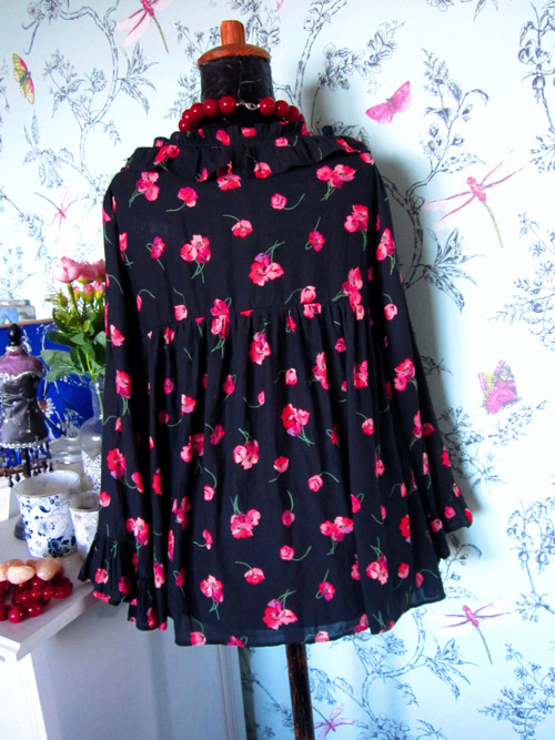 Halenka boho rozevlátá, hedvábná — foto 5