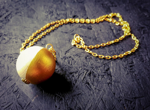 Golden glow náhrdelník — foto 4