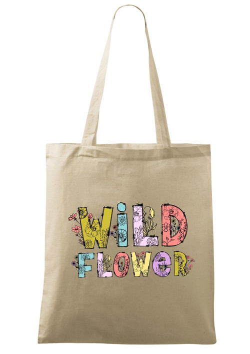 PEVNÁ plátěná taška "WILD FLOWER" — foto 2
