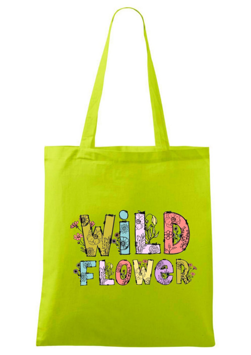 PEVNÁ plátěná taška "WILD FLOWER" — foto 3