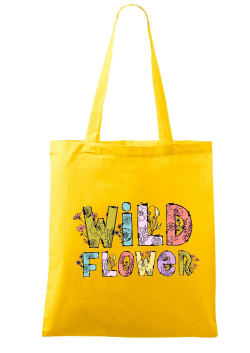 PEVNÁ plátěná taška "WILD FLOWER" — foto 4
