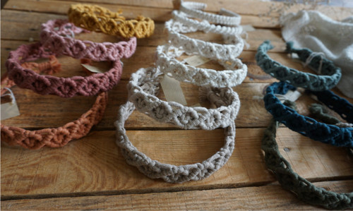 Macramé čelenka Vínová — foto 3