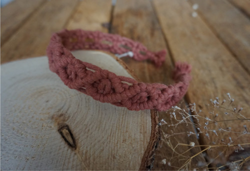Macramé čelenka Vínová — foto 2